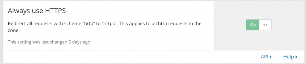 Always use HTTPS
