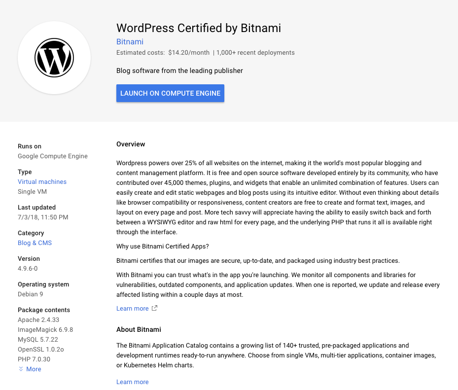 Bitnami WordPress